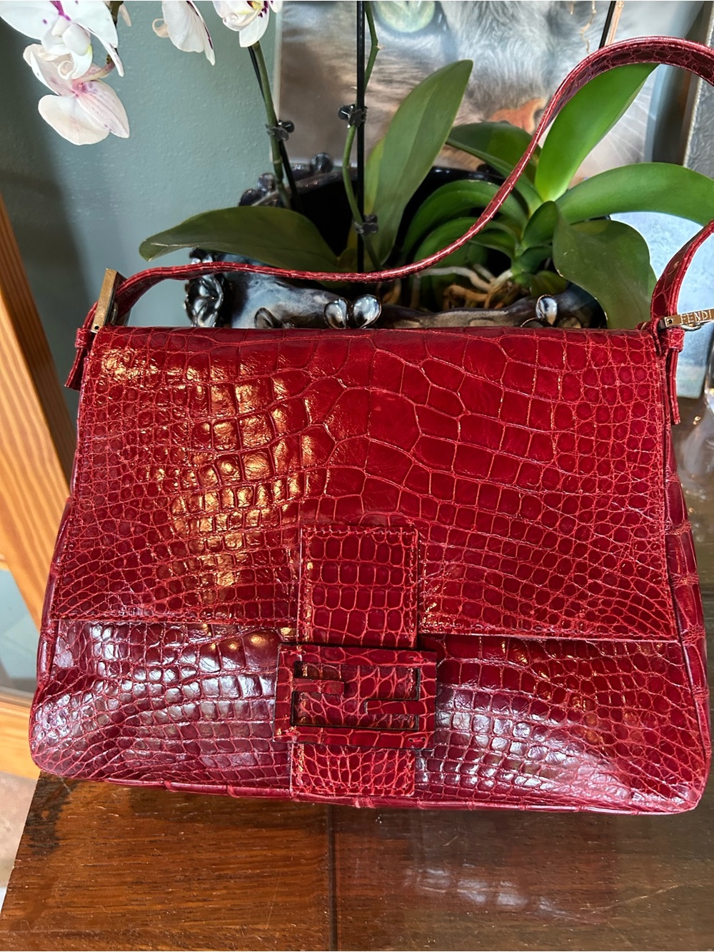 Very Rare Fendi Mama Alligator bag